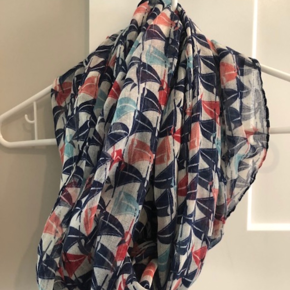 Francesca's Sailboat Pattern Infinity Scarf